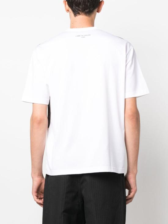  꼼데가르송 옴므 반팔 티셔츠 HK T007 S23 1 BIANCO - COMME DES GARCONS
