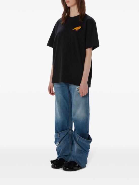 24FW JW앤더슨 반팔 티셔츠 JT0248 PG1606 999 BLACK - JW ANDERSON