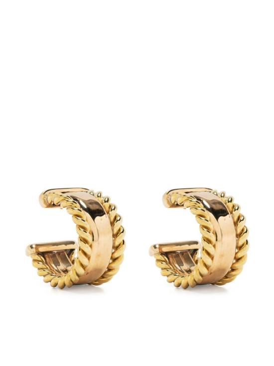 로라 롬바르디 이어링 DOPPIA EARRINGS BRASS MARRONE - LAURA LOMBARDI