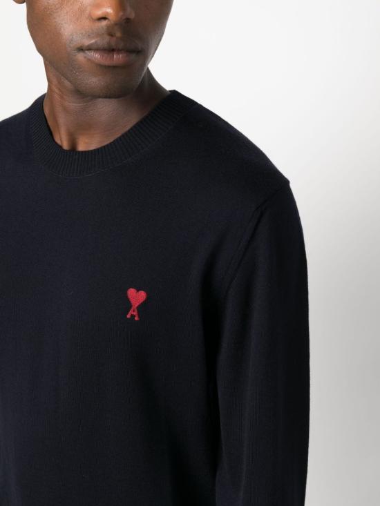  아미 스웨터 HKS111 KN0025 430 Night Blue