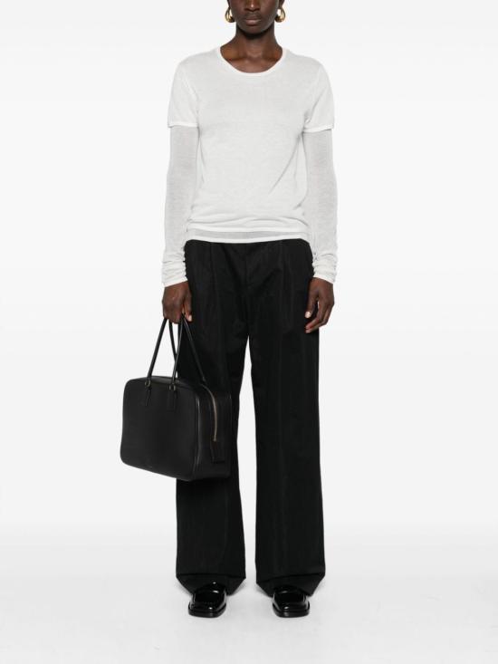 24FW 토템 긴팔 티셔츠 243 WRT0348 YA0079 187 TALC - TOTEME