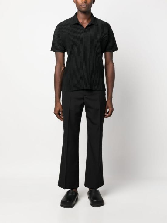  옴므 플리세 이세이 미야케 폴로 티셔츠 HP38JM430 15 NERO - ISSEY MIYAKE