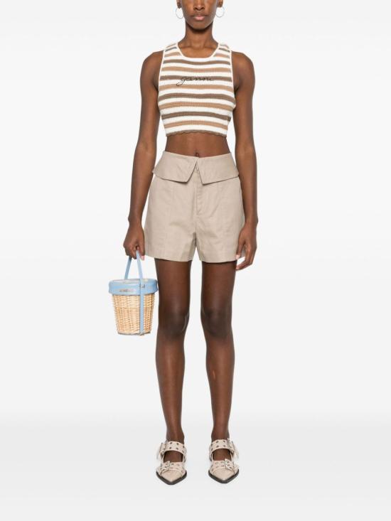 24FW 가니 민소매 티셔츠 K2222 969 MARRONE - GANNI