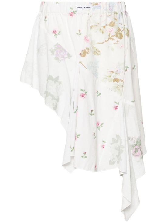  레이브 리뷰 미디 스커트 SS2433 PINK FLOWER ROSA