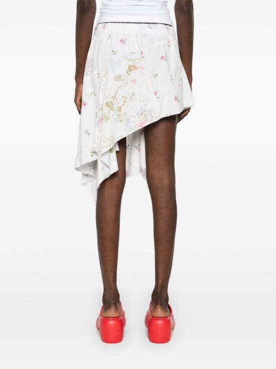  레이브 리뷰 미디 스커트 SS2433 PINK FLOWER ROSA - RAVE REVIEW