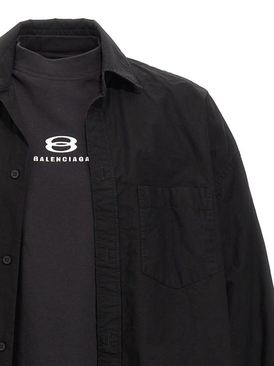  발렌시아가 긴팔 셔츠 794656TNM601000 Black - BALENCIAGA