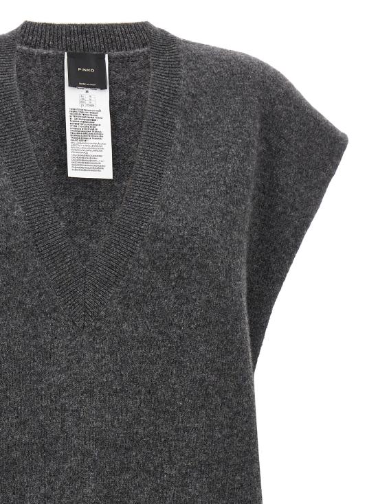 24FW 핑코 베스트 104051A22UI76 Gray - PINKO
