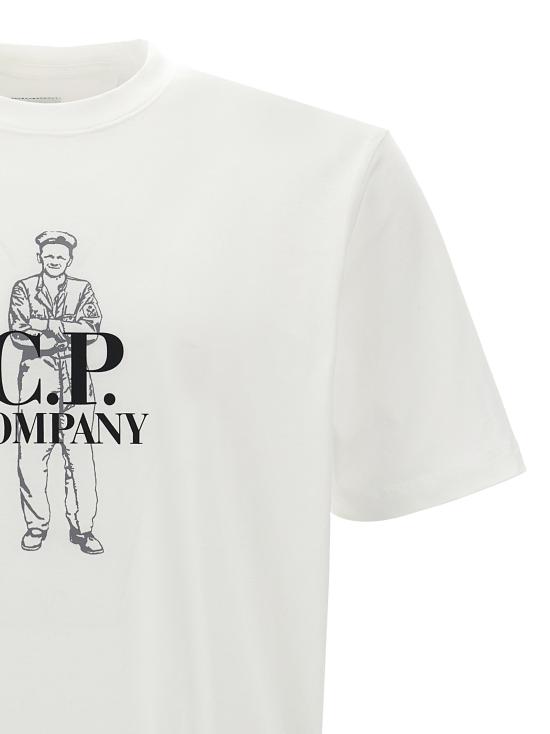 24FW 씨피 컴퍼니 반팔 티셔츠 17CMTS063A005100W103 - C.P. COMPANY