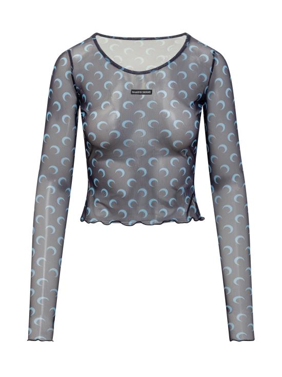 24FW 마린세르 반팔 티셔츠 WTS012ACJER0054 BL90 NAVY