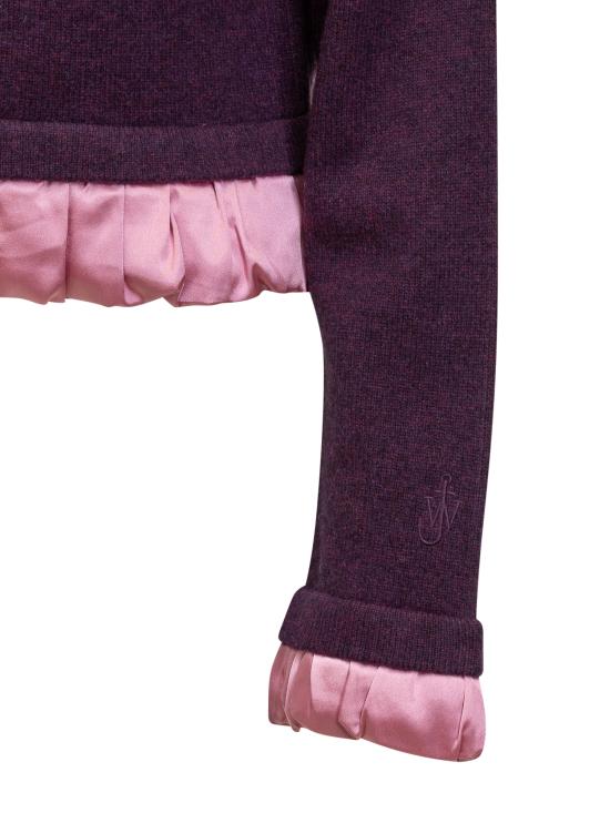 24FW JW앤더슨 후드 티셔츠 KW1224YN0375 489 PLUM - JW ANDERSON