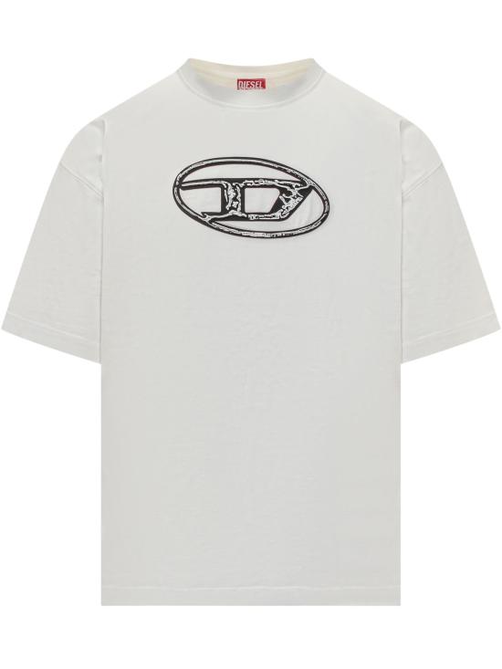 24FW 디젤 반팔 티셔츠 A152690TJAY 141 BIANCO