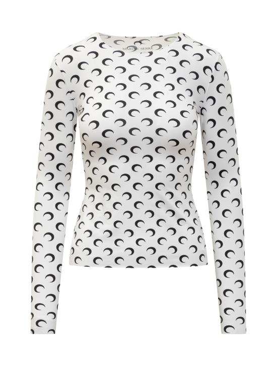 24FW 마린세르 반팔 티셔츠 WTS006ACJER0001 WH00 OPTICAL WHITE