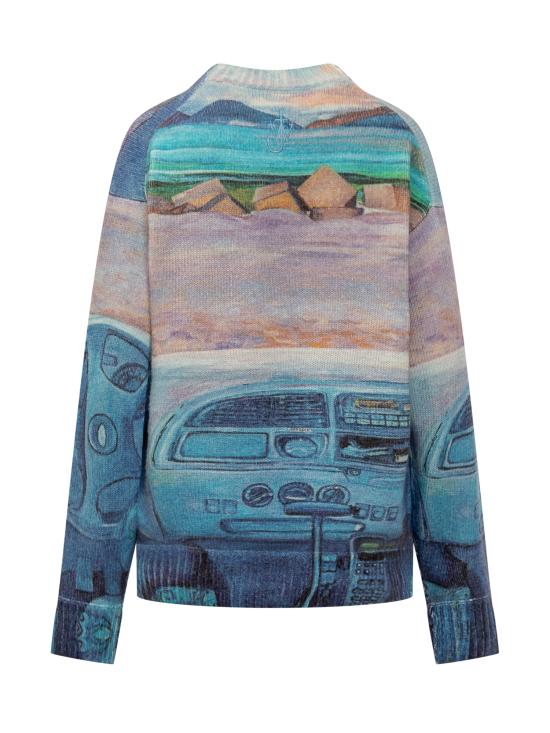 24FW JW앤더슨 스웨터 KW1294YN0373 835 CORNFLOWER BLUE - JW ANDERSON