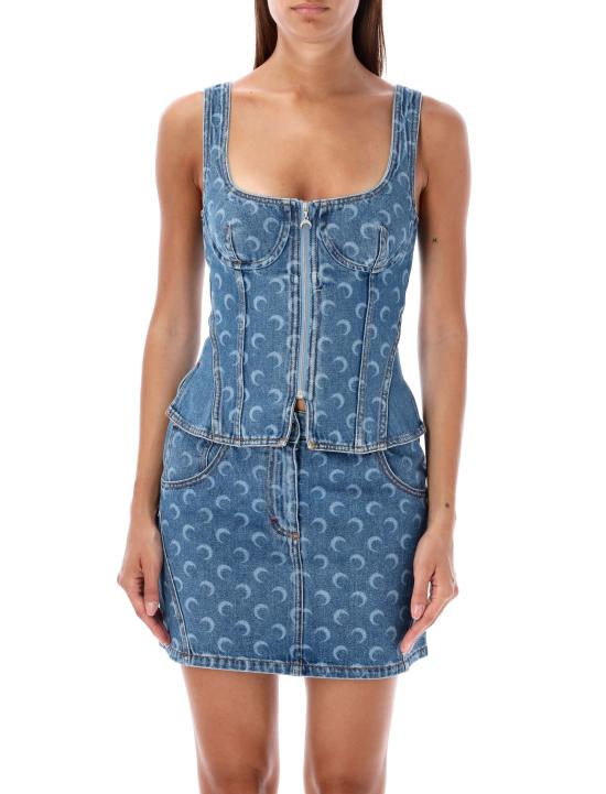 24FW 마린세르 반팔 티셔츠 WTO408ACDEN0001 BL05 LIGHT BLUE