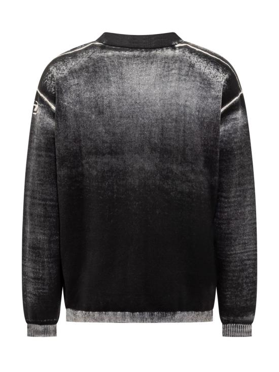 24FW 디젤 스웨터 A111900BEAR 9XX NERO - DIESEL