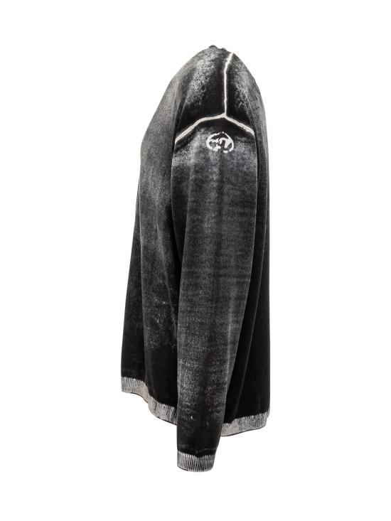 24FW 디젤 스웨터 A111900BEAR 9XX NERO - DIESEL