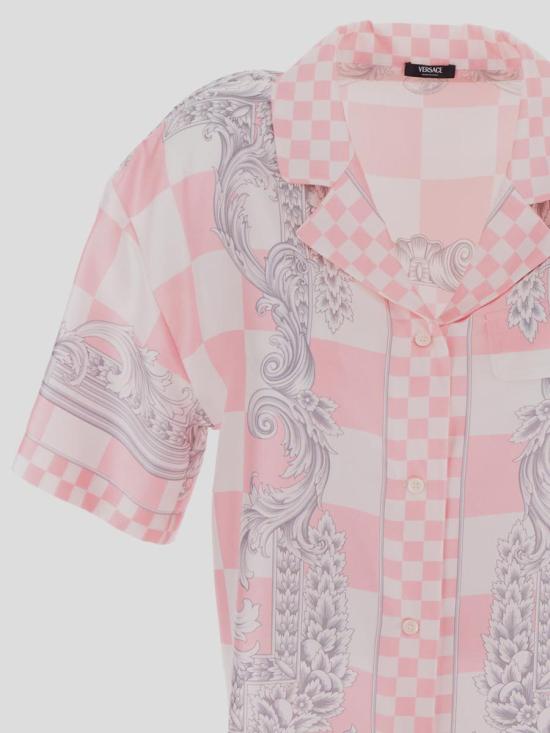  베르사체 셔츠 10143871A107395X490 PINKBIANCOSILVER - VERSACE