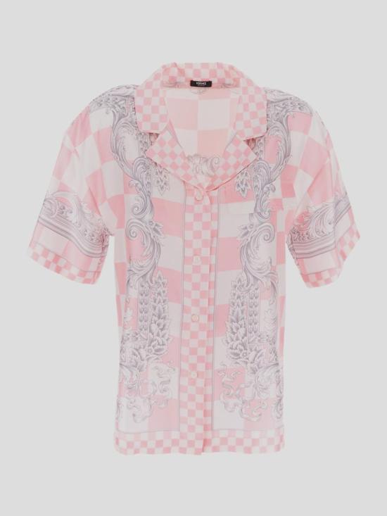  베르사체 셔츠 10143871A107395X490 PINKBIANCOSILVER - VERSACE