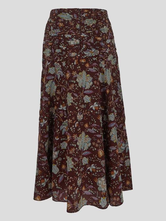  울라 존슨 롱 스커트 FA230303HELIOTROPE FLORAL PRINT - ULLA JOHNSON