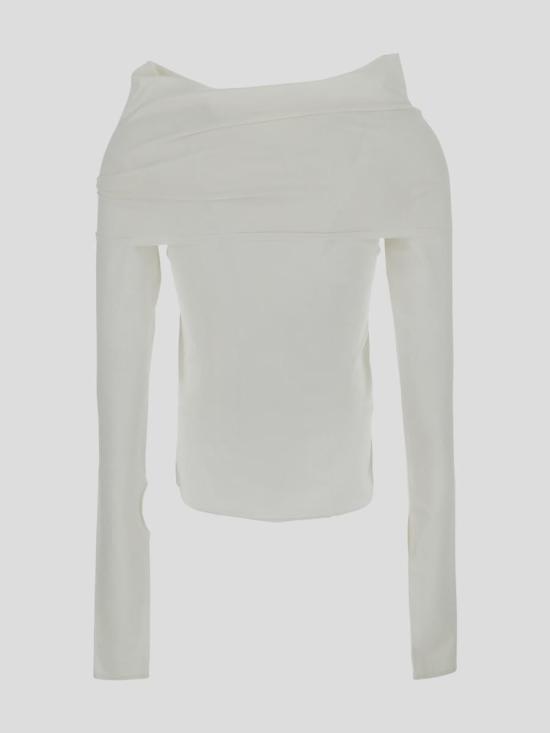  퀴라 긴팔 티셔츠 Q748KSQ0011 Beige - QUIRA