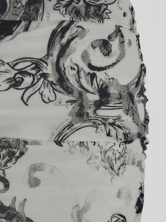  베르사체 미디 스커트 76HAE804JS291003 WHITE - VERSACE