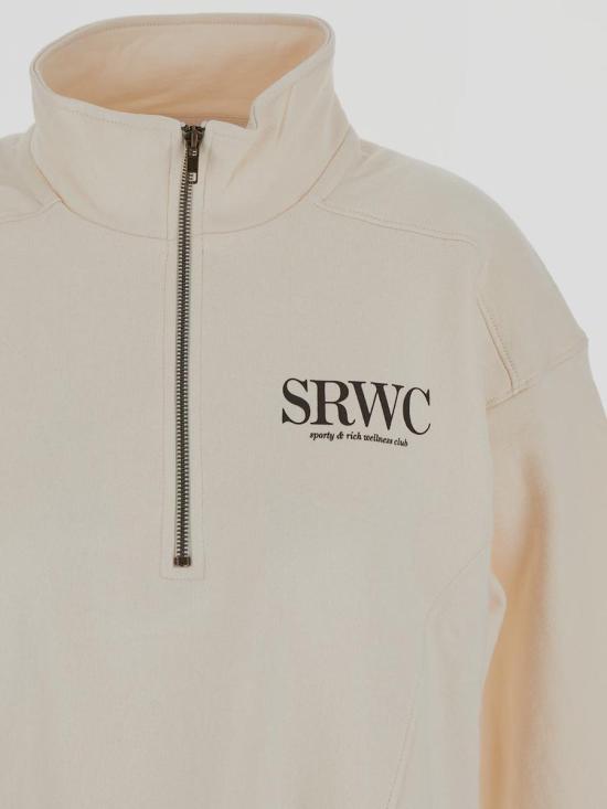  스포티앤리치 긴팔 티셔츠 QZAW237CR49 Beige - SPORTY & RICH