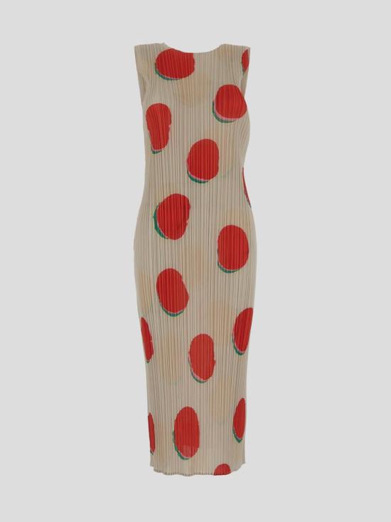  플리츠플리즈 롱 원피스 PP46JH67624 RED