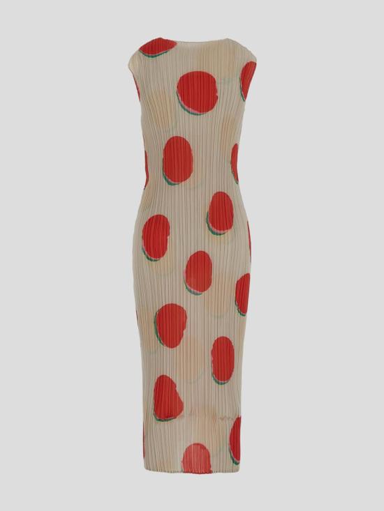  플리츠플리즈 롱 원피스 PP46JH67624 RED - PLEATS PLEASE