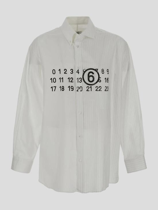  MM6 메종마르지엘라 긴팔 셔츠 SH0DT0005STZ119961 WHITE