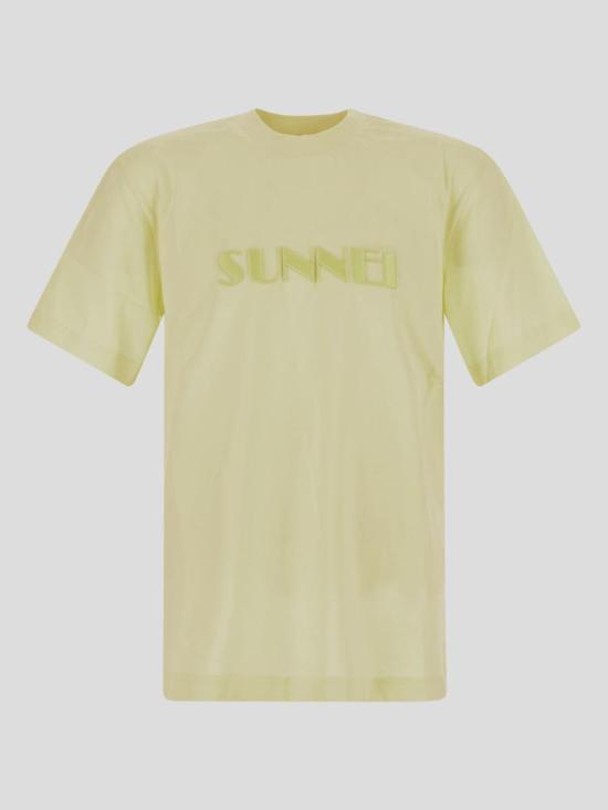  써네이 반팔 티셔츠 XJER028COT002LYE LIGHT YELLOW - SUNNEI