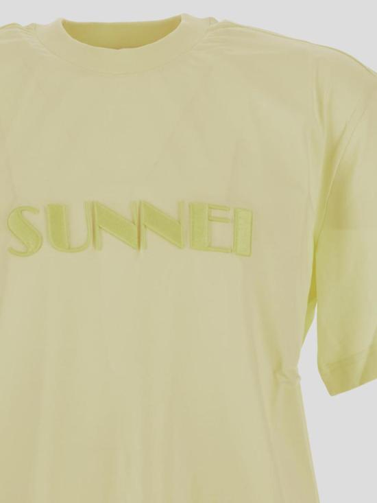  써네이 반팔 티셔츠 XJER028COT002LYE LIGHT YELLOW - SUNNEI