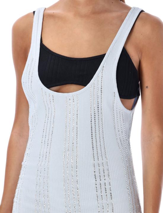  디 아티코 숏 원피스 24A247WCA339J048T 135 LIGHT BLUE - THE ATTICO