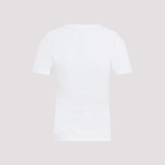 24FW MM6 메종마르지엘라 반팔 티셔츠 S52GC0323S23588 BIANCO - MM6 MAISON MARGIELA