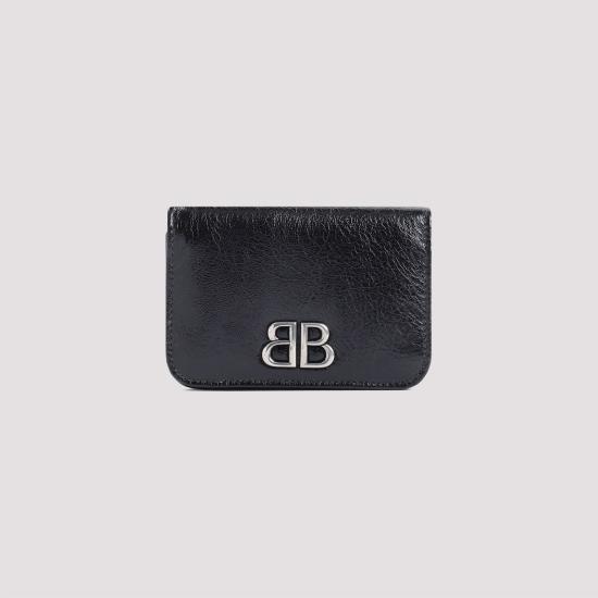 26SS 발렌시아가 가죽소품 7656312AAYP 1000 BLACK - BALENCIAGA