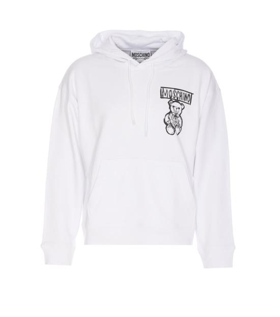 24FW 모스키노 후드 티셔츠 1725 70281001 WHITE