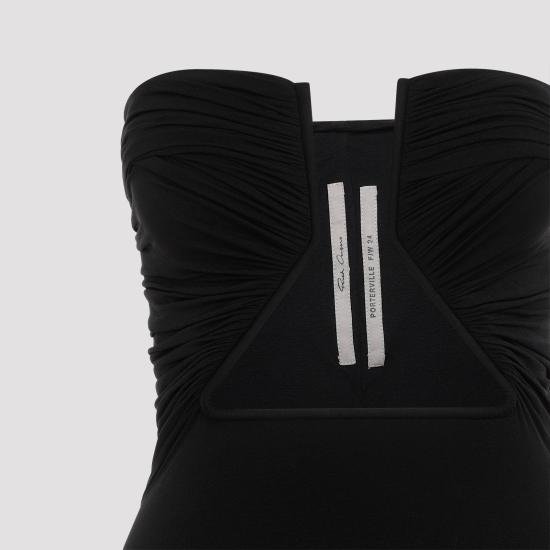 24FW 릭 오웬스 숏 원피스 RP02D3530 JN 09 BLACK - RICK OWENS