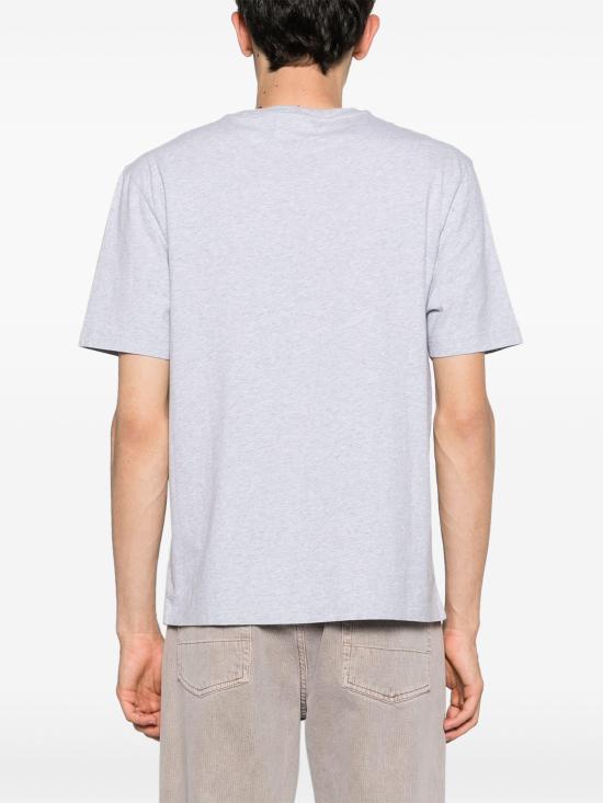 24FW 메종키츠네 반팔 티셔츠 LM00110KJ0008 H120 LIGHT GREY MELANGE - MAISON KITSUNE