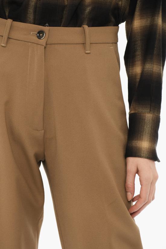  나인인더모닝 크롭 팬츠 IE54D17CAM Brown - NINE IN THE MORNING