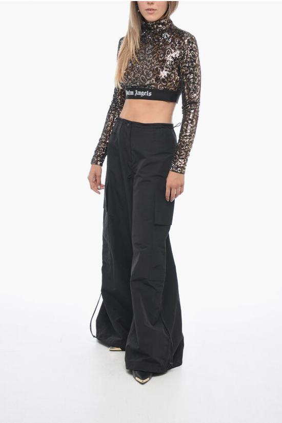  팜앤젤스 스트레이트 팬츠 PWCF009E23FAB0011010 Black - PALM ANGELS