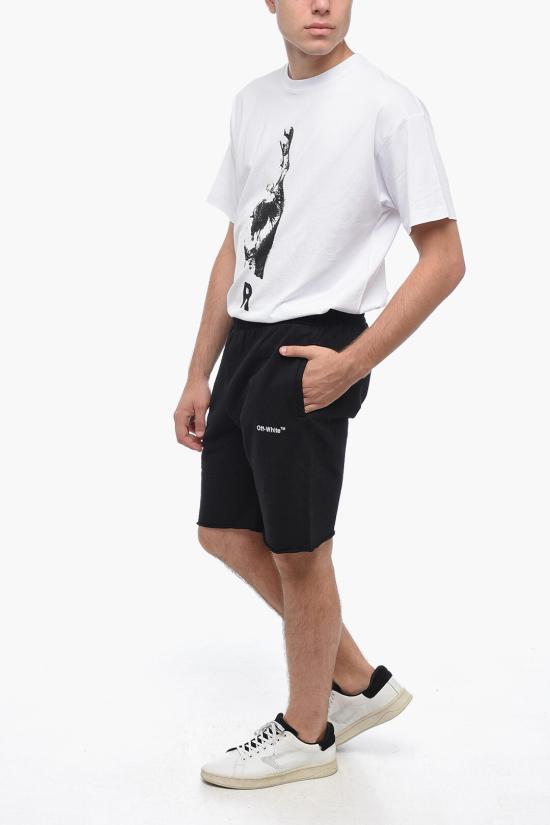  오프화이트 숏팬츠 OMCI006C99FLE002 1001 Black - OFF WHITE