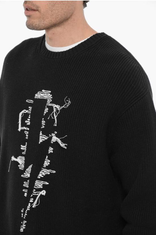  닐바렛 스웨터 NBV7MA159A V608 021 Black - NEIL BARRETT