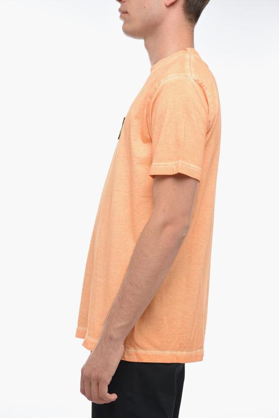  마르셀로 불론 반팔 티셔츠 CMAA018S23 JER008 2025 Orange - MARCELO BURLON