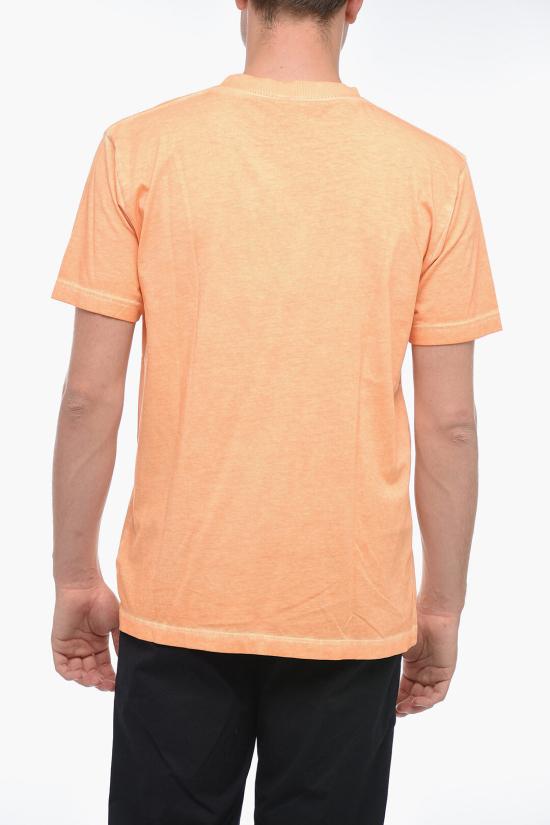  마르셀로 불론 반팔 티셔츠 CMAA018S23 JER008 2025 Orange - MARCELO BURLON
