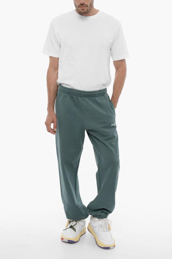  오프화이트 트레이닝/조거 팬츠 OMCH029F22FLE0075501 Green - OFF WHITE