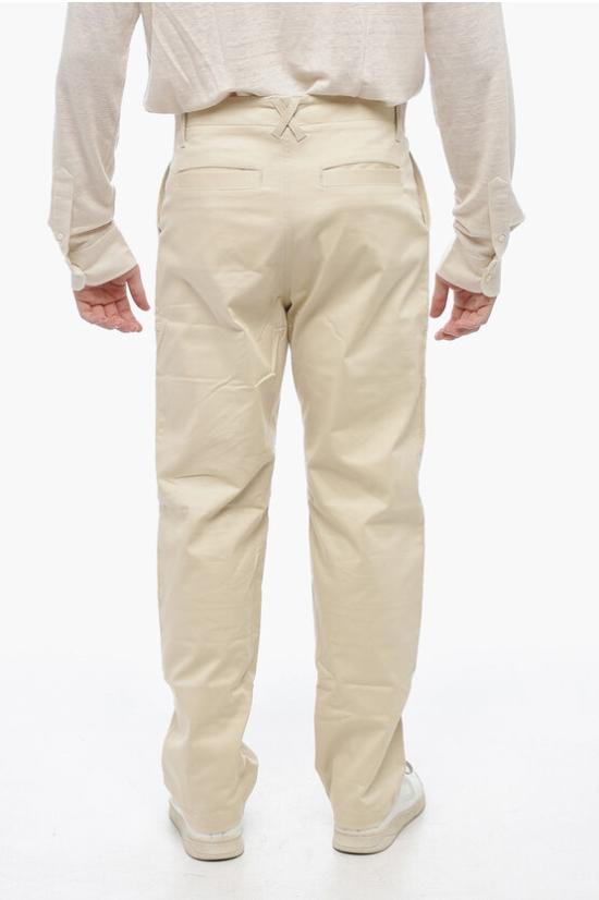  마르셀로 불론 치노 팬츠 CMCA180S23FAB001 6101 Beige - MARCELO BURLON