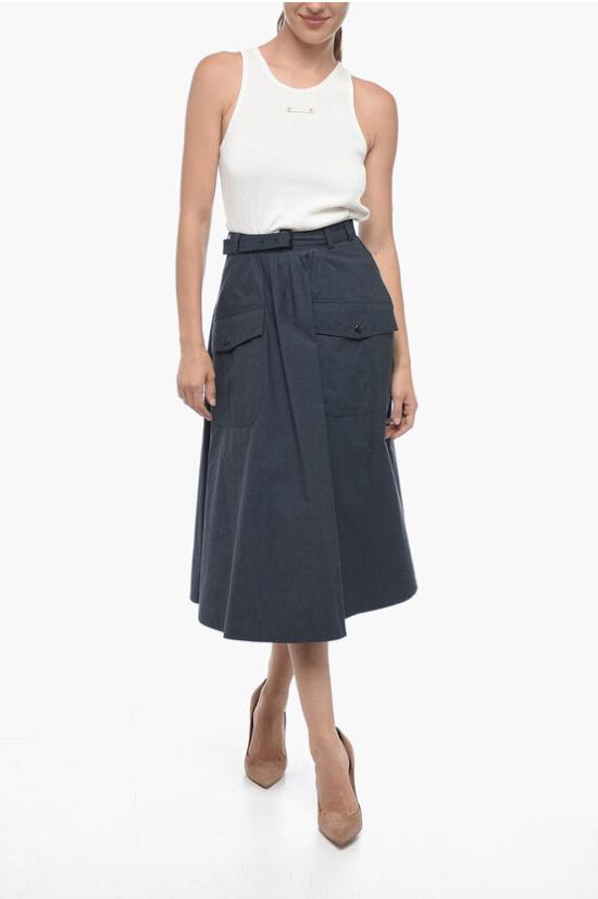  크리스챤디올 롱 스커트 147J61A3665 21E3665 5687 Blue - DIOR