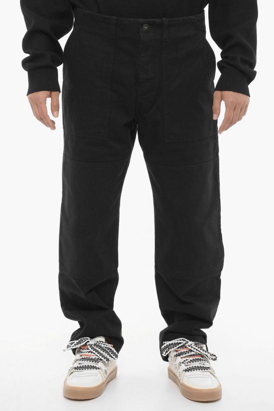  마르셀로 불론 스트레이트 팬츠 CMCA180F23FAB0011010 Black