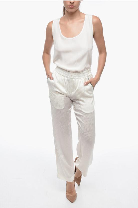  카사블랑카 스트레이트 팬츠 MS23 TR 007 01SI WHT White - CASABLANCA