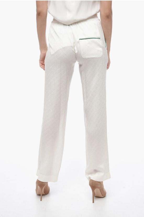  카사블랑카 스트레이트 팬츠 MS23 TR 007 01SI WHT White - CASABLANCA