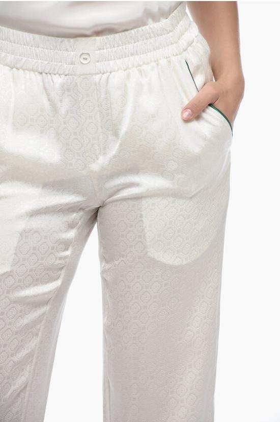  카사블랑카 스트레이트 팬츠 MS23 TR 007 01SI WHT White - CASABLANCA